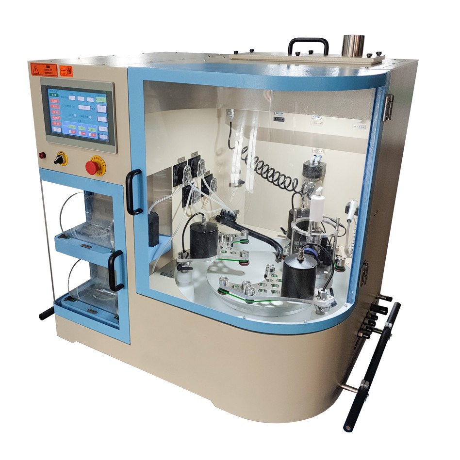 Triple-Station Precision Multifunction Polishing Machine for Refractories, Ceramics, and Metals