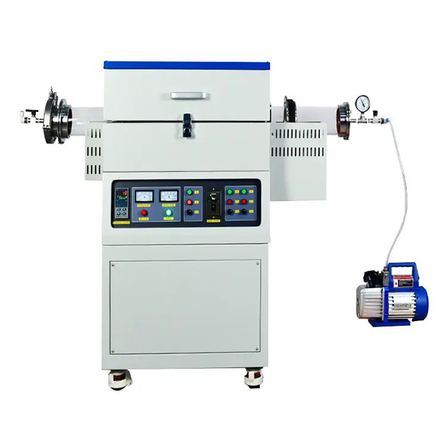 Rotary tube furnace for activated carbon and lithium battery electrode materials
