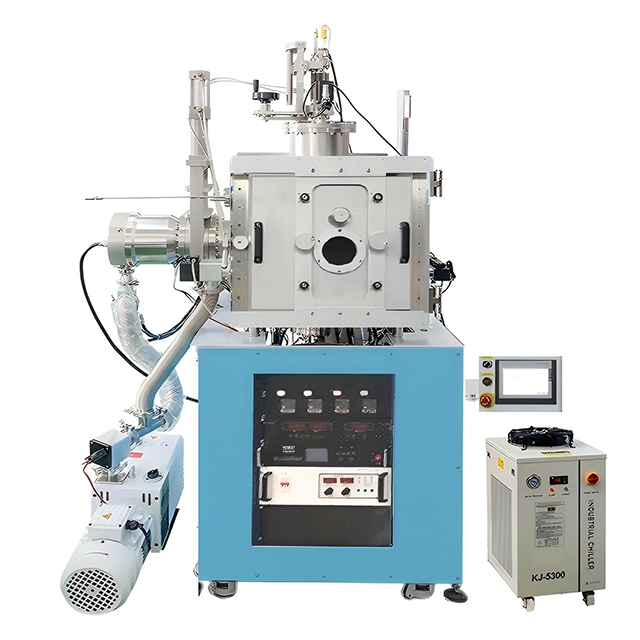 High vacuum perovskite glove box evaporation coater for metal and organic thin films