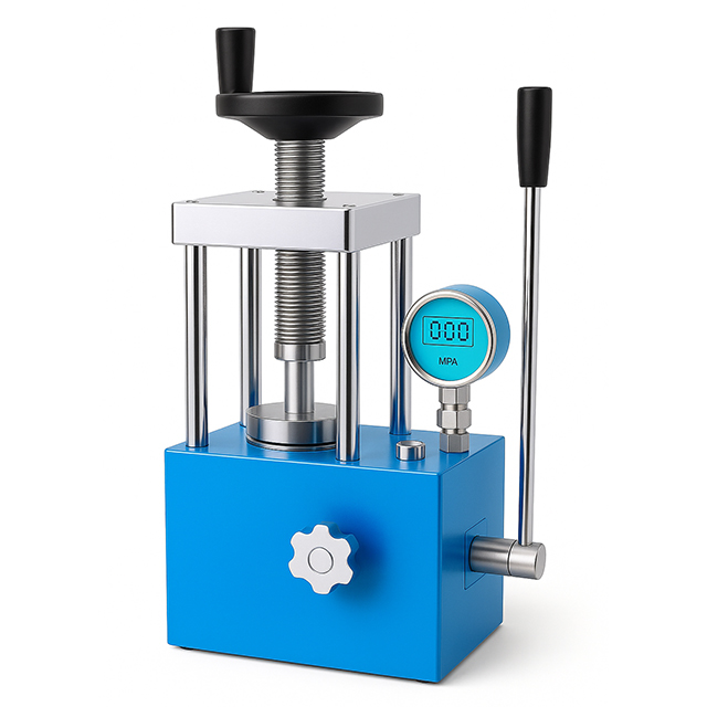 Manually  15T hydraulic pallet powder press machine with digital display