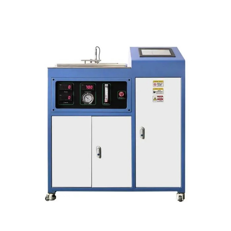 Dual-station vacuum fusion/melting furnace machine for refractory XRF sample analysis
