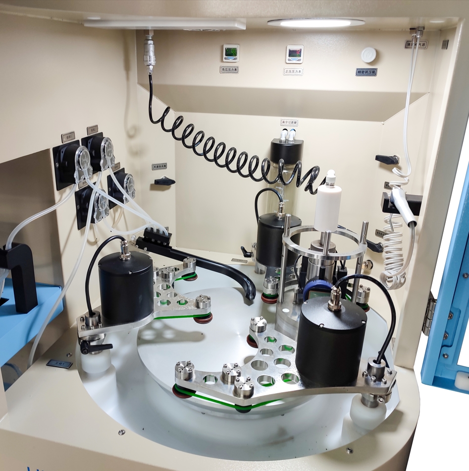 Triple-Station Precision Multifunction Polishing Machine for Refractories, Ceramics, and Metals