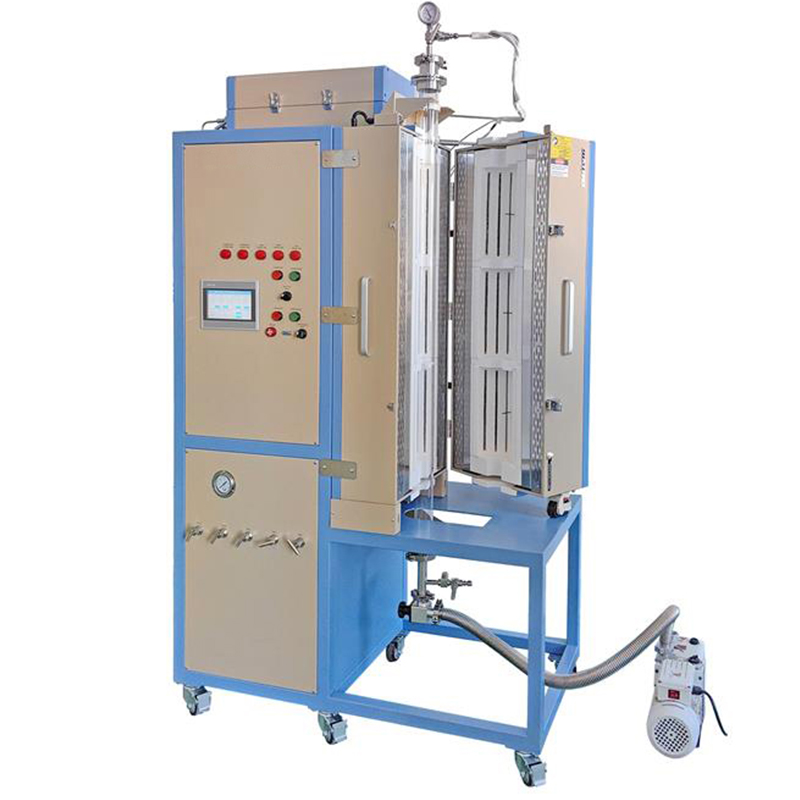 3 zone Fluidized Bed Reactor tube furnace for Methane Reforming and Fischer-Tropsch Reactions