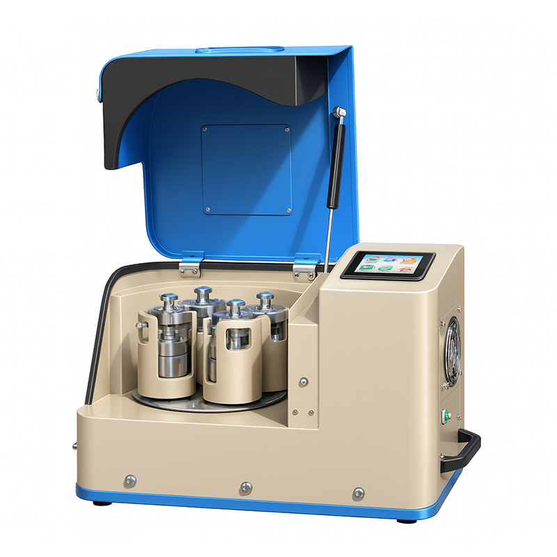 High-Efficiency Horizontal Planetary Ball Mill with four 100mL milling jars