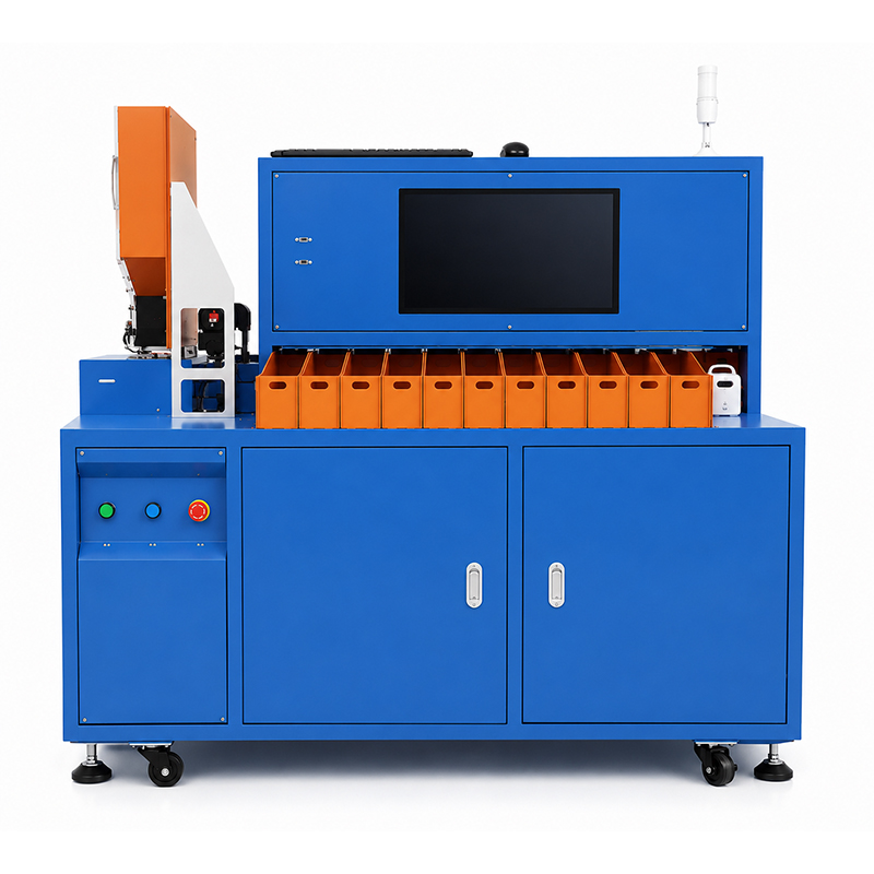 11-Channel Laboratory Li-ion AA Cylindrical Cell IR & Voltage Testing Grading Sorting Machine